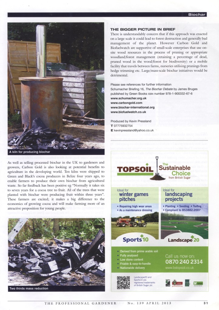 The Professional Gardener, April 2013