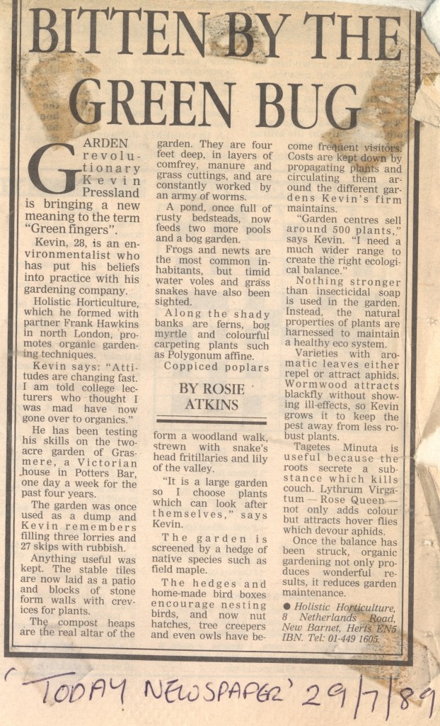 Today newspaper, July 1989